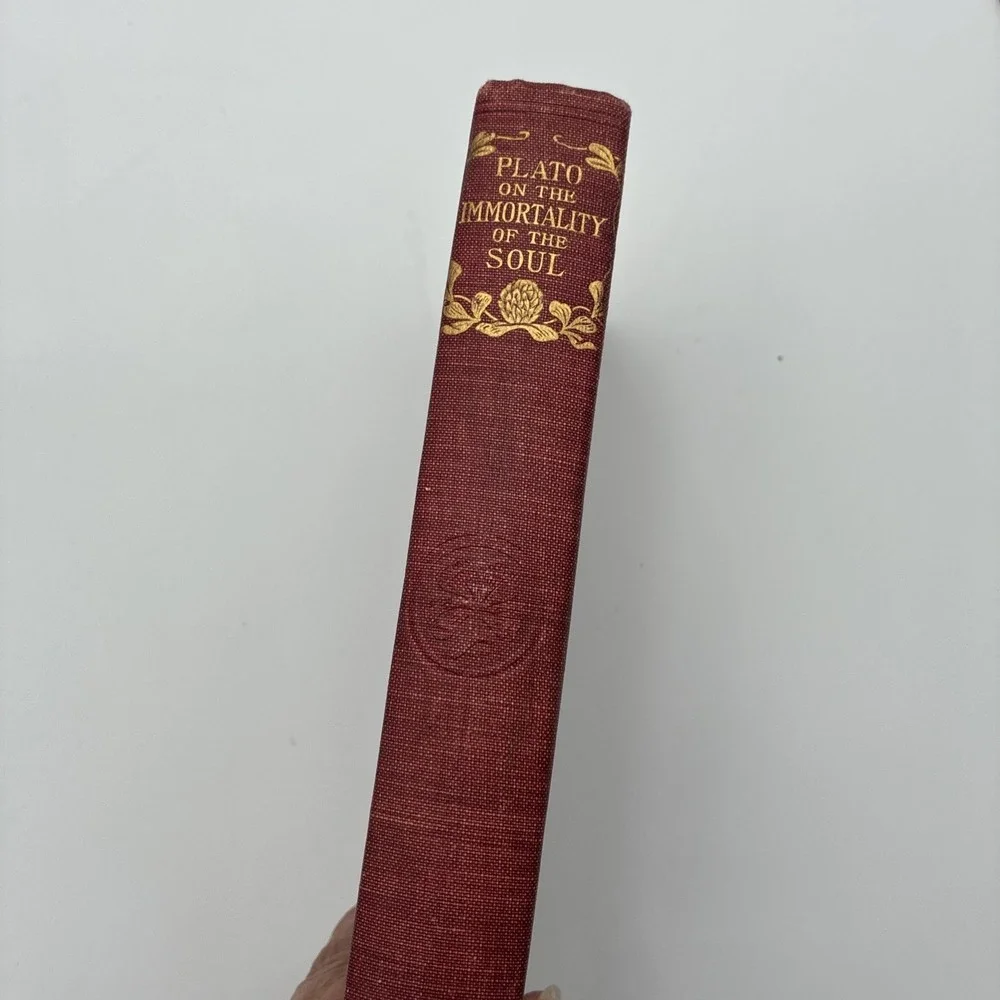 Plato On The Immortality Of The Soul Phaedo Hurst & Co Antique Hardcover Red